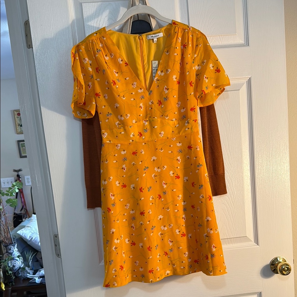 Silk Belladonna Dress in Painted Carnations  NWT Size 00